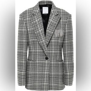 Sandro Embellished wool-blend blazer